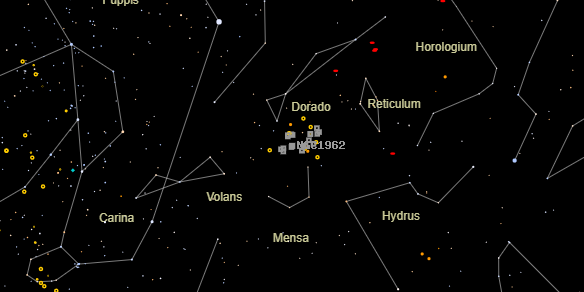 NGC1962 on the sky map