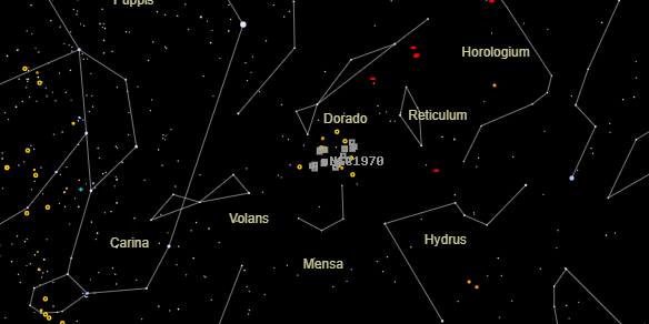 NGC1970 on the sky map