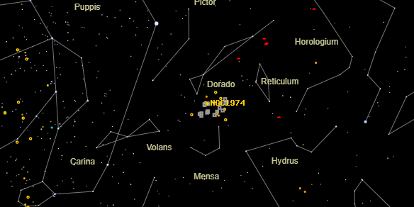 NGC1974 on the sky map