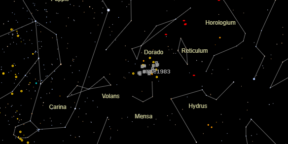 NGC1983 on the sky map