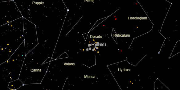 NGC1991 on the sky map