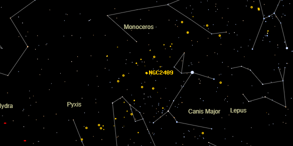 FIRSSE 213 (NGC2409) on the sky map