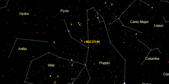 NGC2546 on the sky map