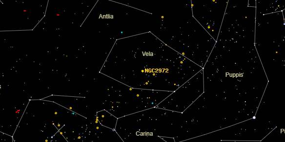 NGC2972 on the sky map