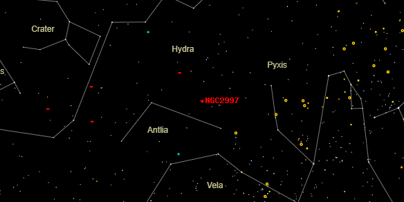 NGC2997 on the sky map