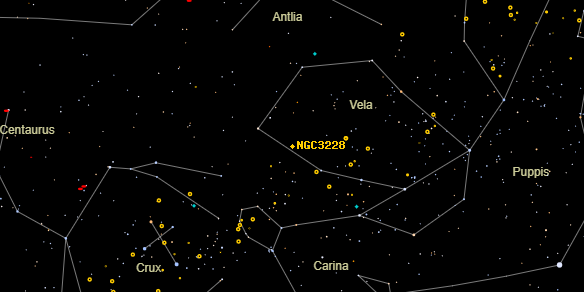 NGC3228 on the sky map