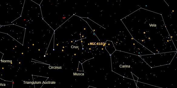 NGC4103 on the sky map