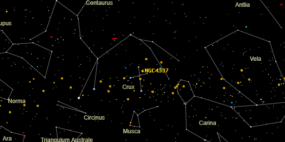 NGC4337 on the sky map