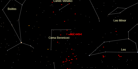 NGC4494 on the sky map