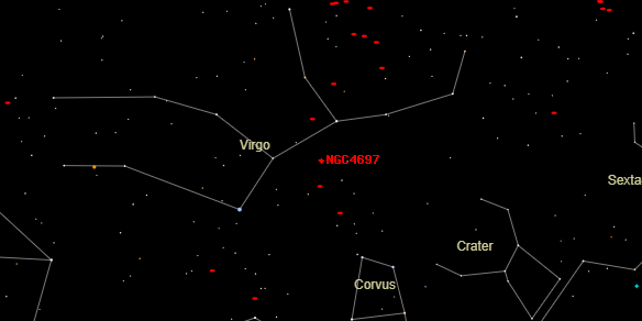 NGC4697 on the sky map