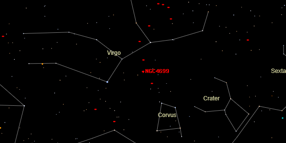 NGC4699 on the sky map