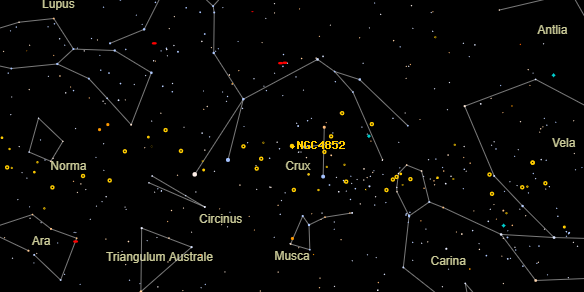 NGC4852 on the sky map