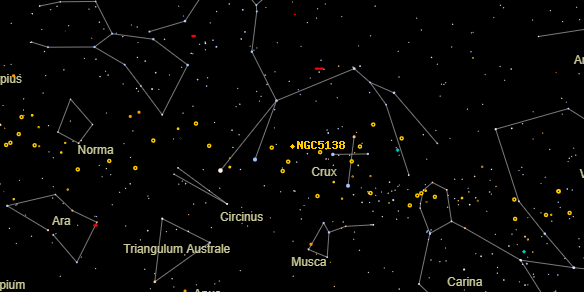 NGC5138 on the sky map