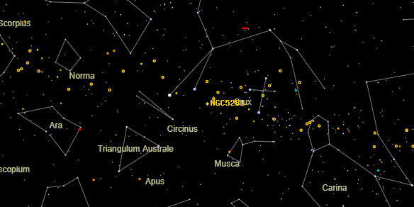 NGC5281 on the sky map