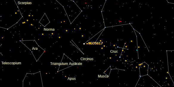NGC5617 on the sky map
