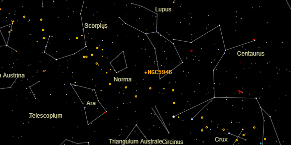 NGC5946 on the sky map