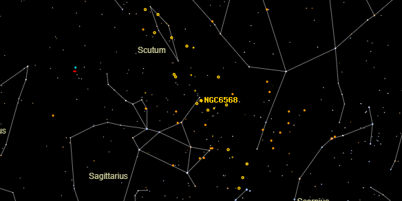 NGC6568 on the sky map