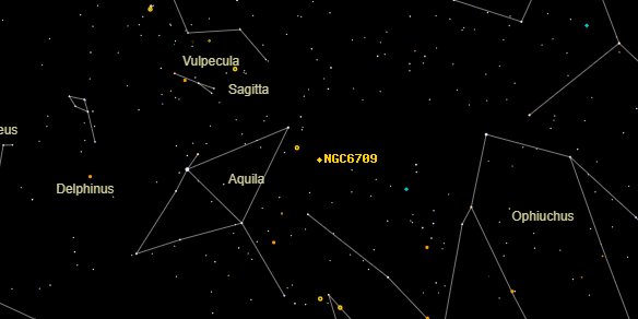 NGC6709 on the sky map