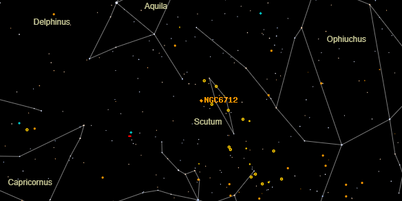 NGC6712 on the sky map