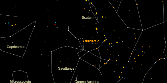 NGC6717 on the sky map