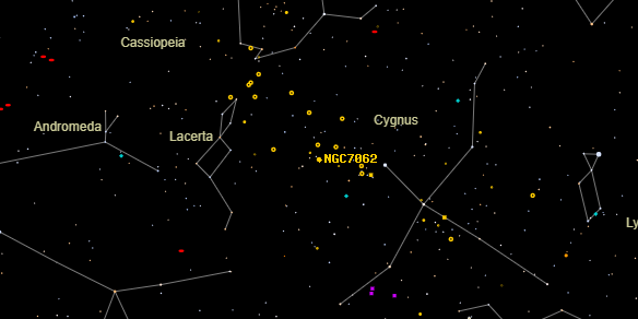 NGC7062 on the sky map
