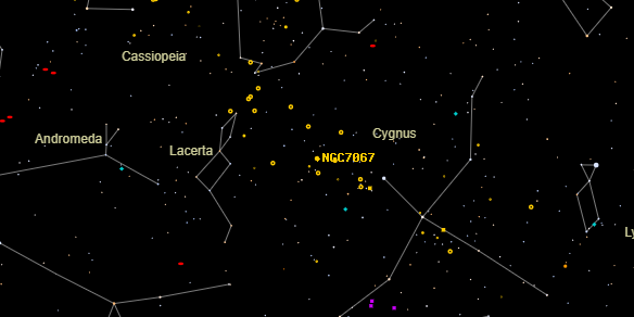NGC7067 on the sky map