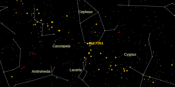 NGC7261 on the sky map