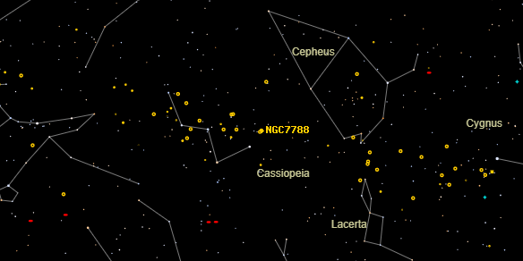 NGC7788 on the sky map